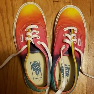 Vans tie dye sneakers size 7 women's and 5.5 mens